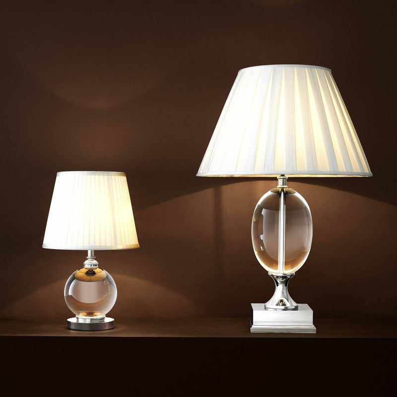 Octavia Table Lamp - [Crystal&Nickel] - Eichholtz - Luxury Lighting Boutique