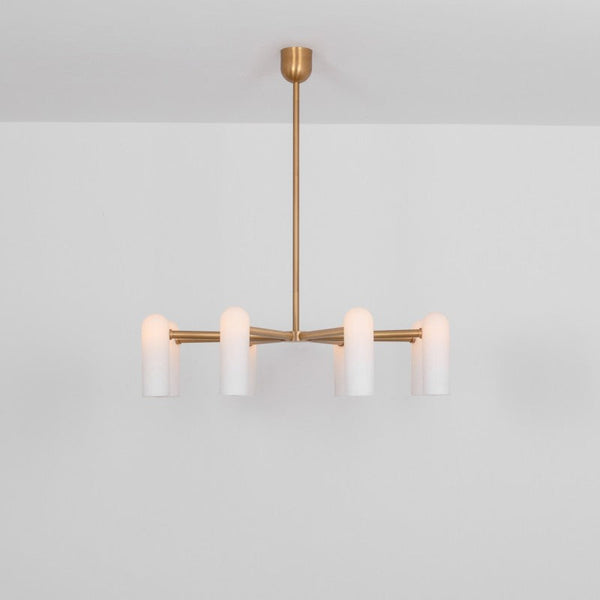 Odyssey Round Modern Brass Chandelier [S/M/L] - Schwung - Luxury Lighting Boutique