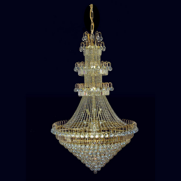 Orion 34 Crystal Glass Chandelier - Wranovsky - Luxury Lighting Boutique