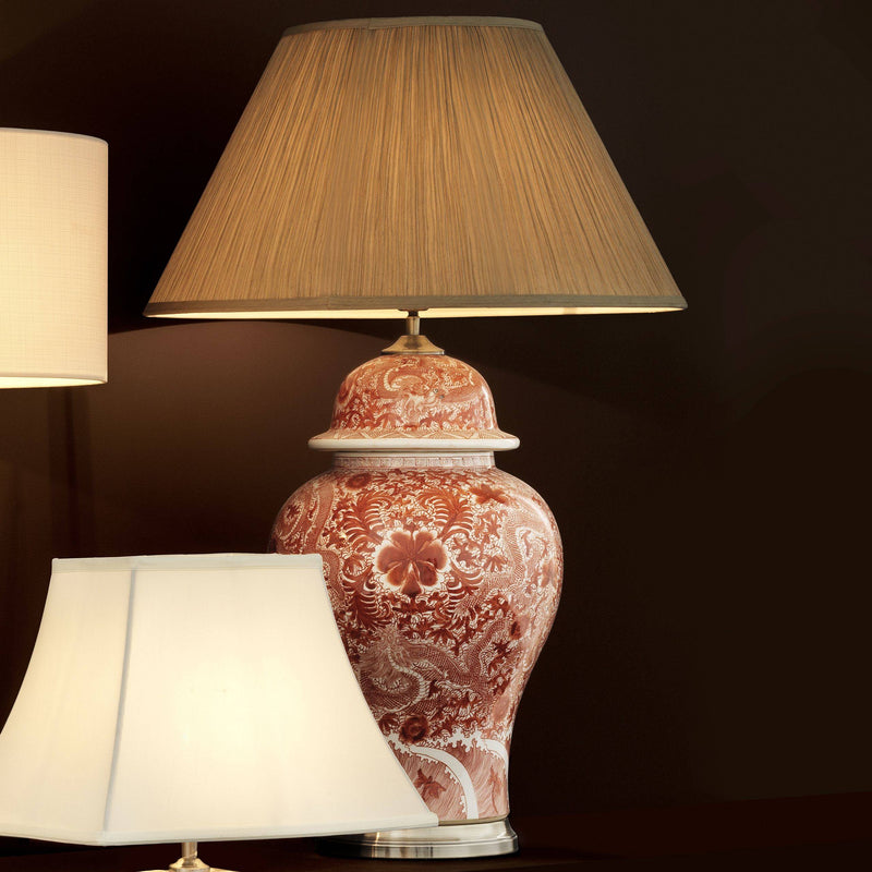 Palmarito Porcelain Table Lamp - [Red] - Eichholtz - Luxury Lighting Boutique