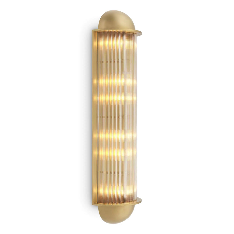 Paolino Wall Lamp - (Antique brass finish | clear glass) - Eichholtz - Luxury Lighting Boutique