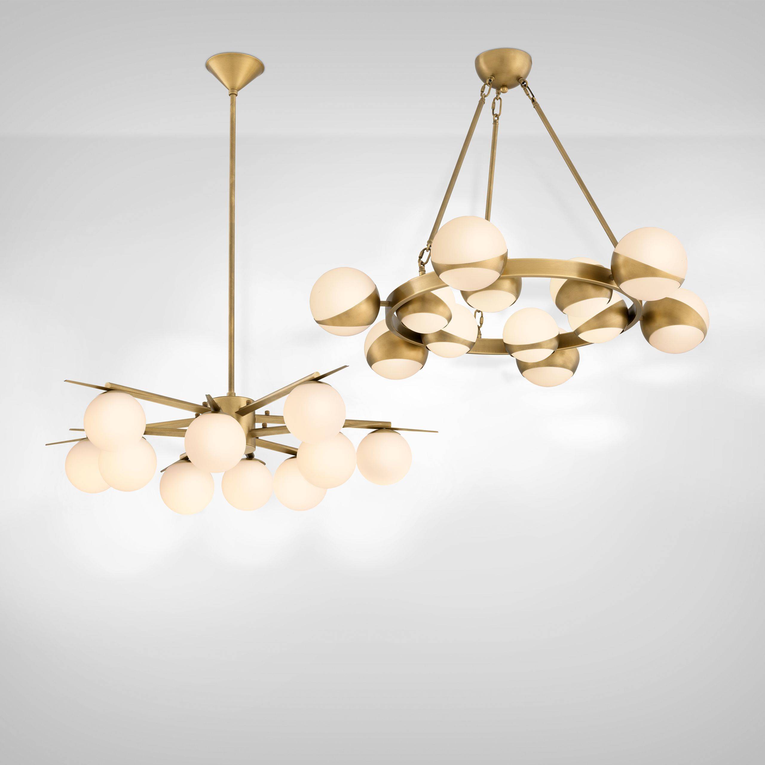 Piazetta Modern Brass Chandelier - [Brass] - Eichholtz - Luxury Lighting Boutique