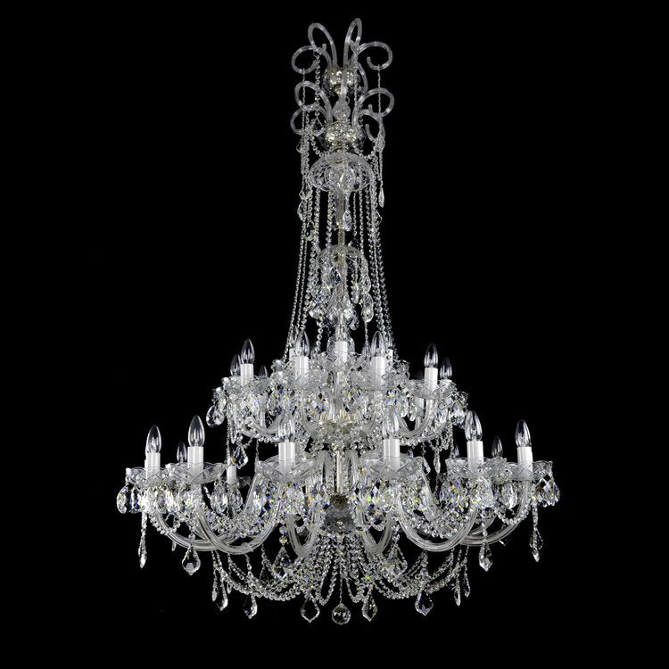 Princesse 30 Crystal Glass Chandelier (Alpha/Beta) - Wranovsky - Luxury Lighting Boutique