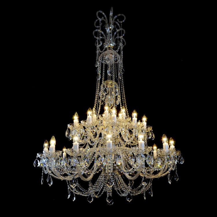 Princesse 30 Crystal Glass Chandelier (Alpha/Beta) - Wranovsky - Luxury Lighting Boutique