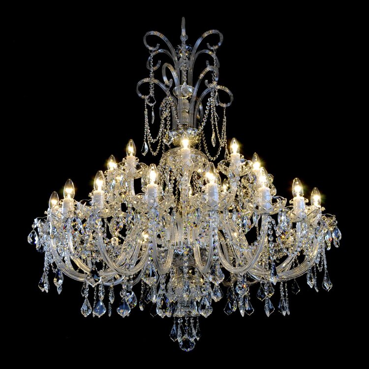 Princesse 30 Crystal Glass Chandelier (Alpha/Beta) - Wranovsky - Luxury Lighting Boutique