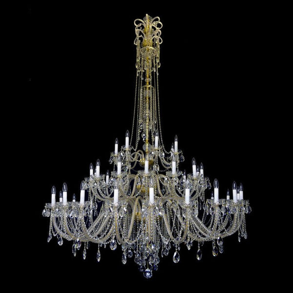 Princesse 42 Crystal Glass Chandelier (Alpha Gold/Silver) - Wranovsky - Luxury Lighting Boutique
