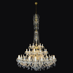 Princesse 42 Crystal Glass Chandelier (Gold/Silver) - Wranovsky - Luxury Lighting Boutique