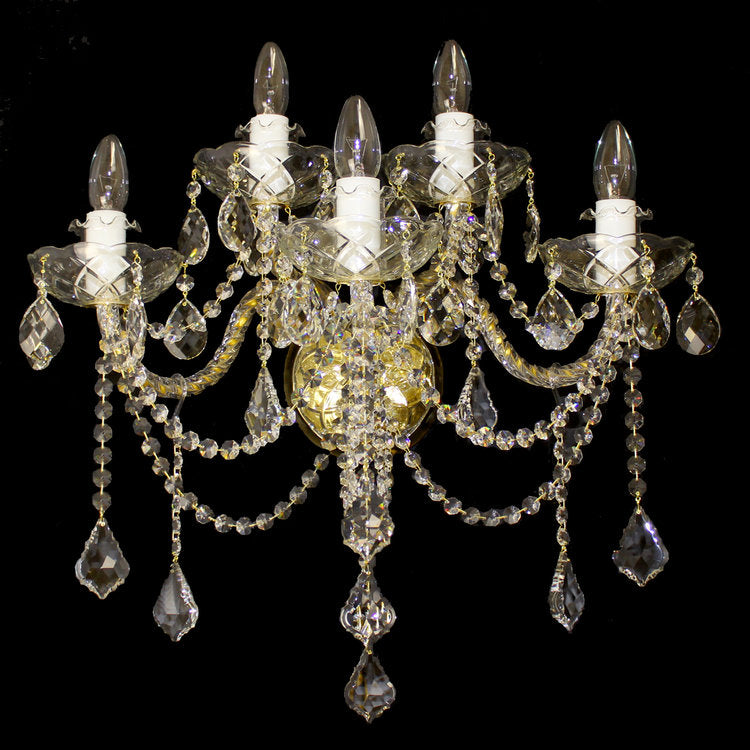 Princesse 5 Wall Light (Gold/Silver) - Wranovsky - Luxury Lighting Boutique