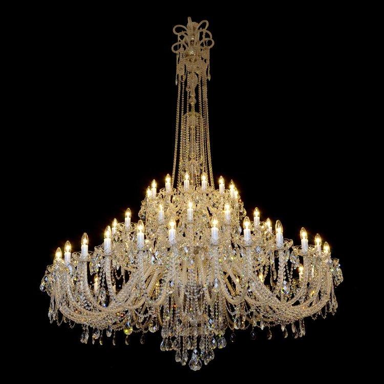 Princesse 60 Light Crystal Chandelier (Gold/Silver) - Wranovsky - Luxury Lighting Boutique