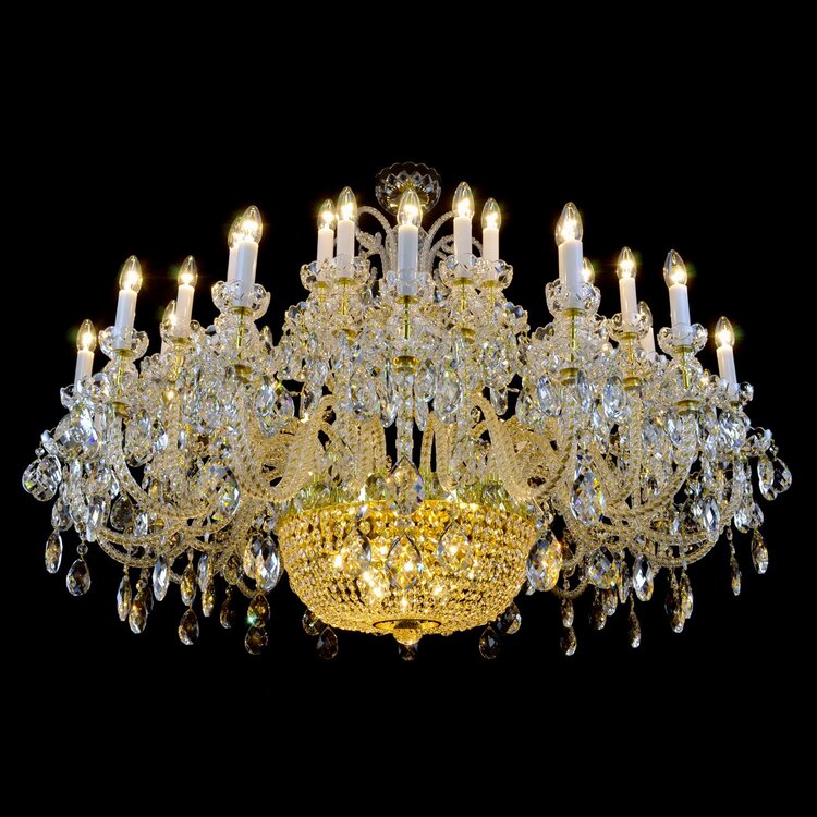 Reign 49 Crystal Chandelier (Gold/Silver) - Wranovsky - Luxury Lighting Boutique