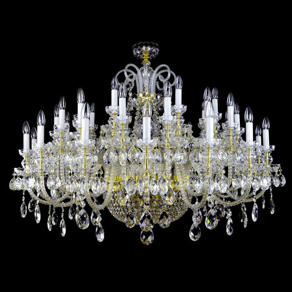 Reign 49 Crystal Chandelier (Gold/Silver) - Wranovsky - Luxury Lighting Boutique