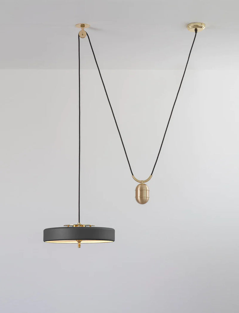 Revolve Rise & Fall Pendant Light - (Various Finishes Available) - Luxury Lighting Boutique