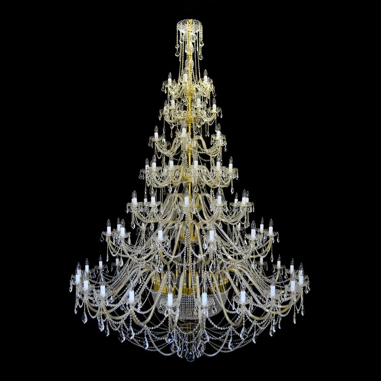 Ricamente Decorado 87 Crystal Chandelier (Gold/Silver) - Wranovsky - Luxury Lighting Boutique