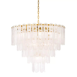 Riveria Modern Chandelier - (Gold Finish | Frosted Glass) - Eichholtz - Luxury Lighting Boutique