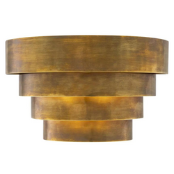 Rizzi Single/Double Wall Lamp (Vintage Brass Finish) - Eichholtz - Luxury Lighting Boutique