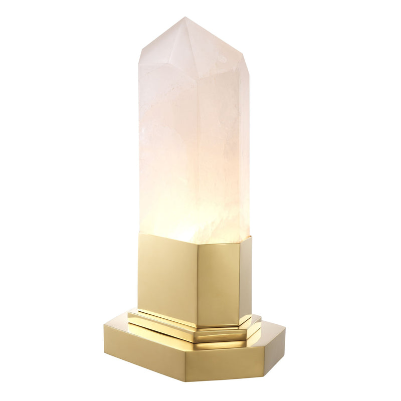 Rock Crystal Table Lamp - [Gold] - Eichholtz - Luxury Lighting Boutique