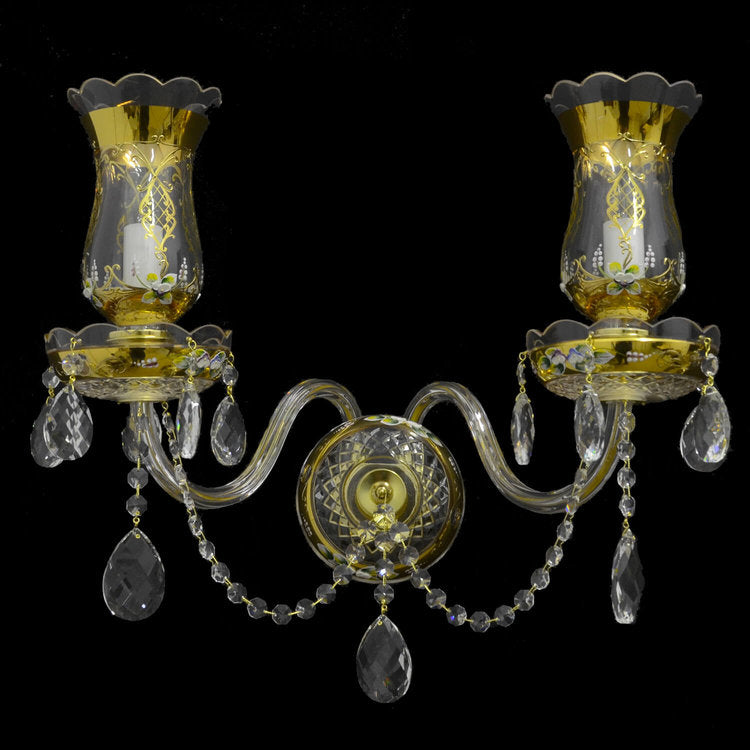 Royal Tulips 2 Wall Lights (Gold/Silver) - Wranovsky - Luxury Lighting Boutique