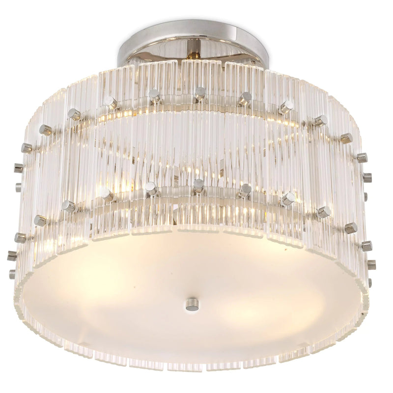 Ruby Round Ceiling Light - (Brass/Bronze finish | Clear glass) - Eichholtz - Luxury Lighting Boutique