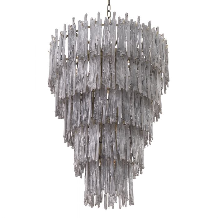 Saint Roch Modern Glass Chandelier [S/L] - [Brass & Glass] - Eichholtz - Luxury Lighting Boutique