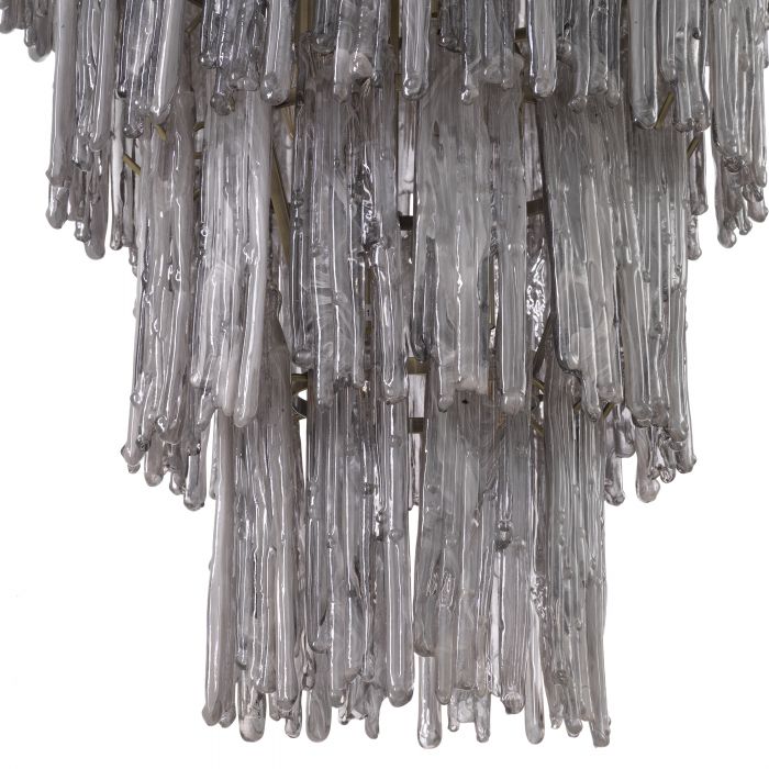 Saint Roch Modern Glass Chandelier [S/L] - [Brass & Glass] - Eichholtz - Luxury Lighting Boutique