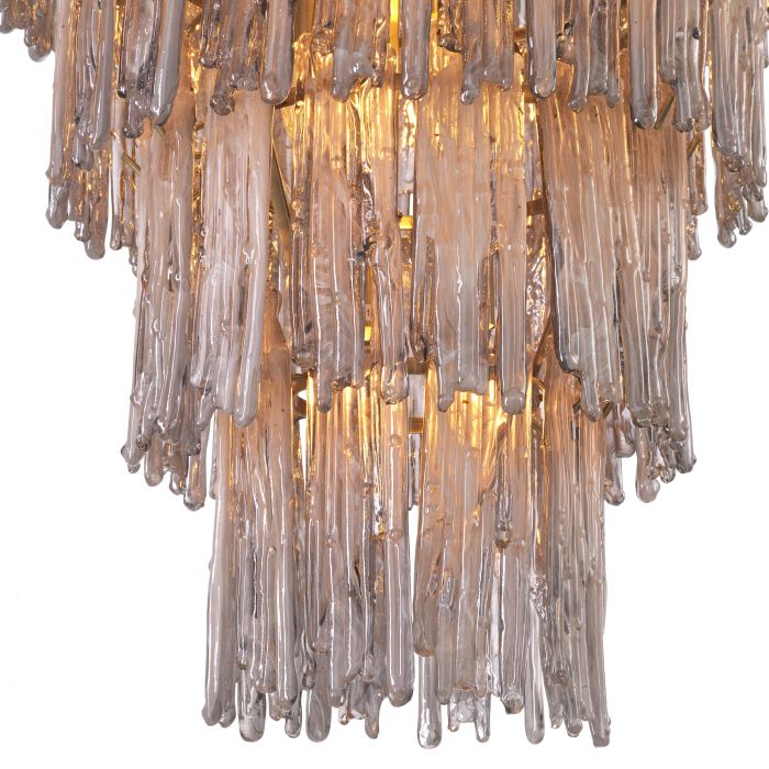 Saint Roch Modern Glass Chandelier [S/L] - [Brass & Glass] - Eichholtz - Luxury Lighting Boutique