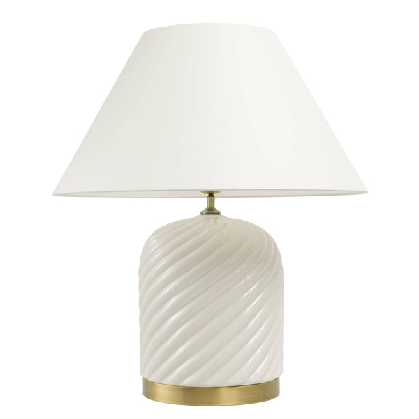 Savona Ceramic Table Lamp - [White] - Eichholtz - Luxury Lighting Boutique