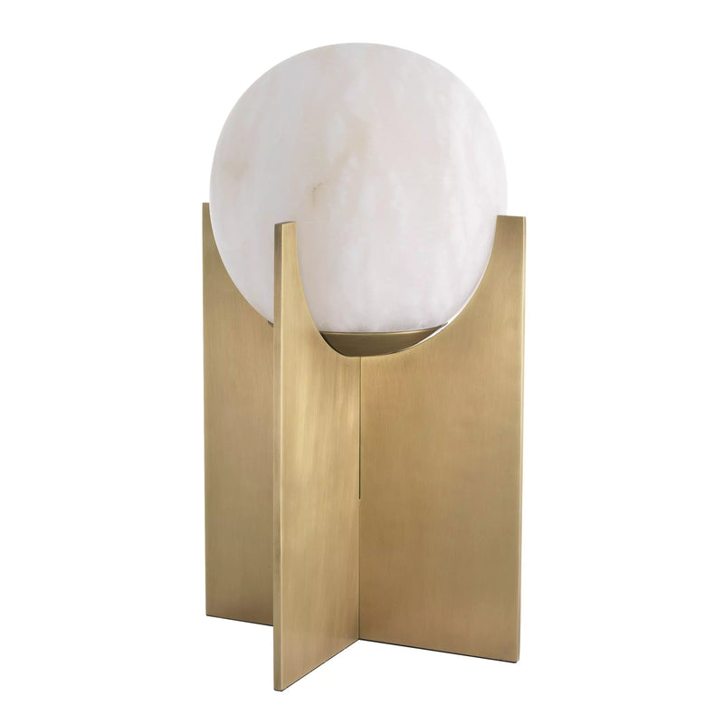 Scorpios L Table Lamp - (Alabaster/Antique Brass Finish ) - Eichholtz - Luxury Lighting Boutique