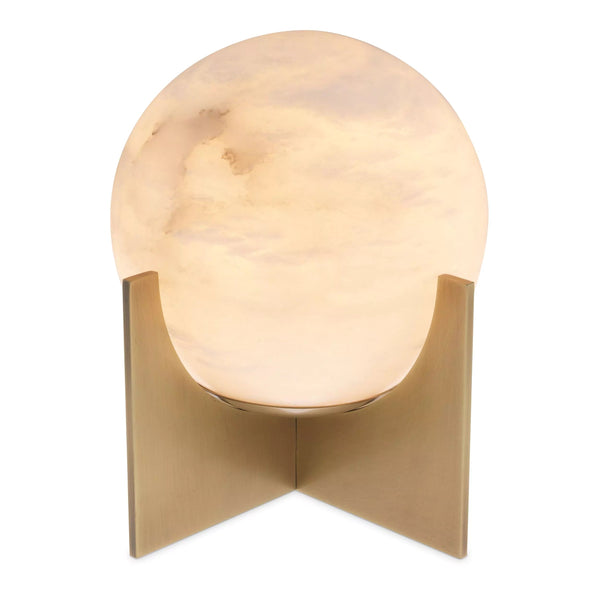 Scorpios S Table Lamp - (Alabaster/Antique Brass Finish ) - Eichholtz - Luxury Lighting Boutique