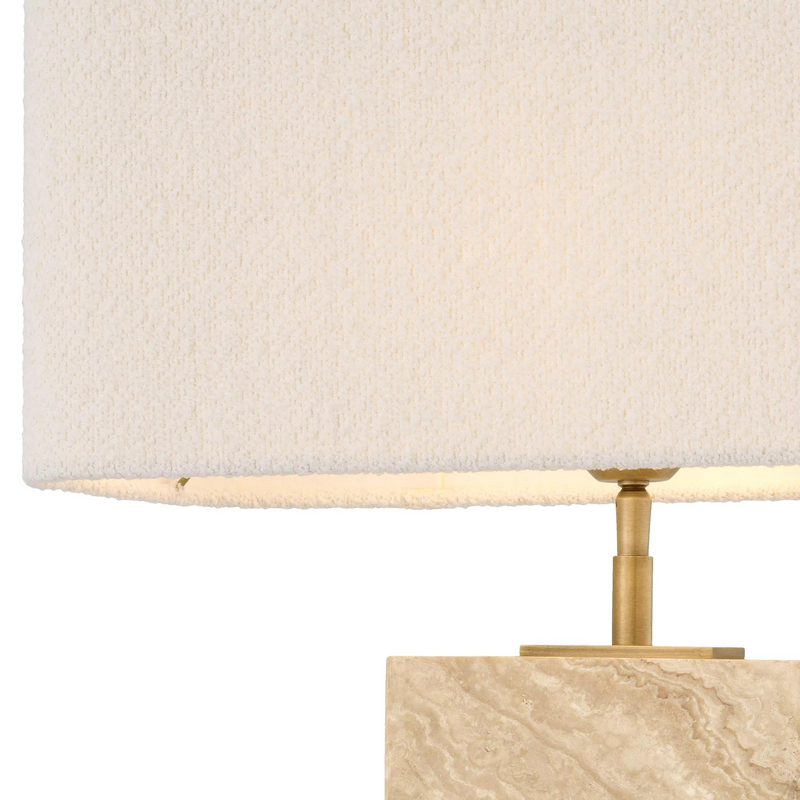 Sebago (Travertine Finish) Table Lamp - Eichholtz - Luxury Lighting Boutique