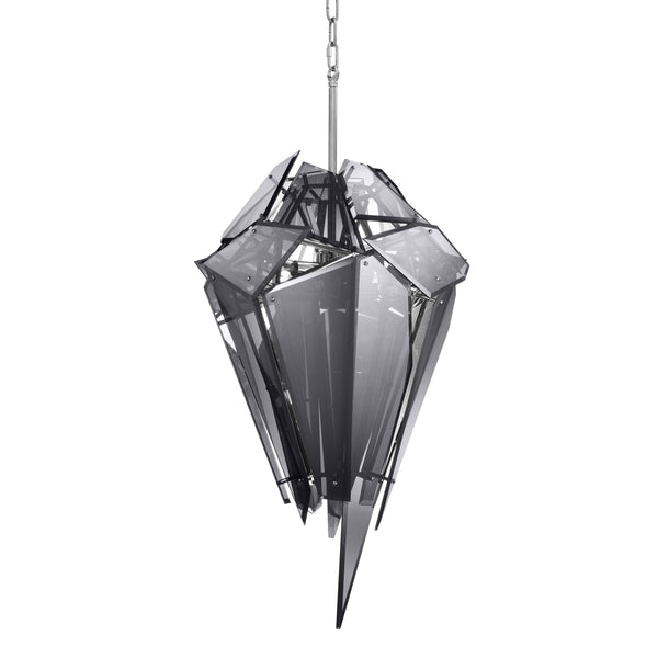 Shard Modern Glass Chandelier - [Nickel/Gold] - Eichholtz - Luxury Lighting Boutique