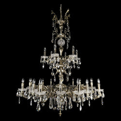 Sirius 22 Crystal Chandelier (Gold/Silver) - Wranovsky - Luxury Lighting Boutique