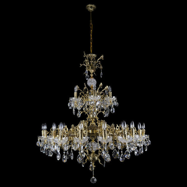 Sirius 24 Crystal Chandelier (Gold) - Wranovsky - Luxury Lighting Boutique