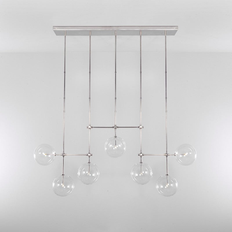 Soap B7 LG | 7-Light Modern Brass Chandelier - Schwung - Luxury Lighting Boutique