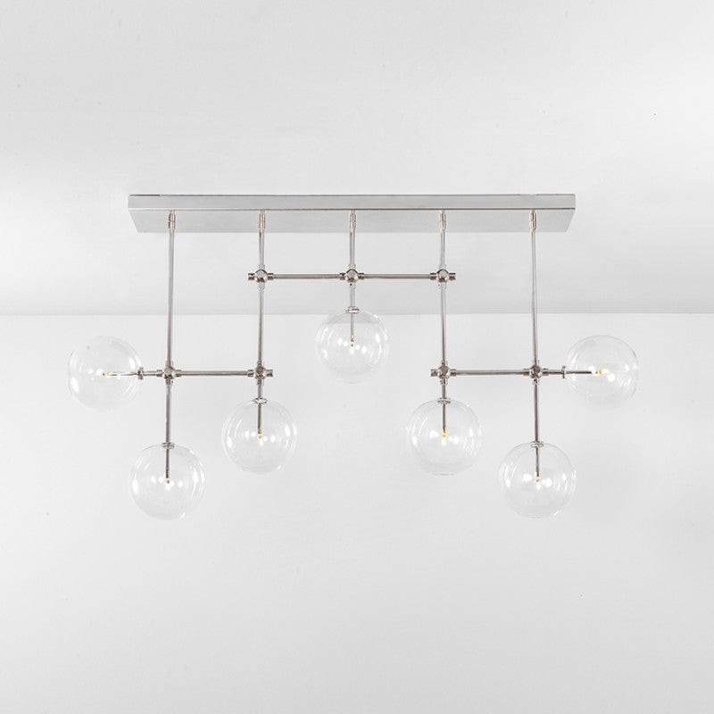 Soap B7 LG | 7-Light Modern Brass Chandelier - Schwung - Luxury Lighting Boutique