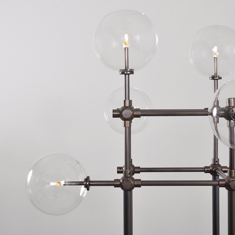 Soap Brass Floor Lamp - Schwung - Luxury Lighting Boutique