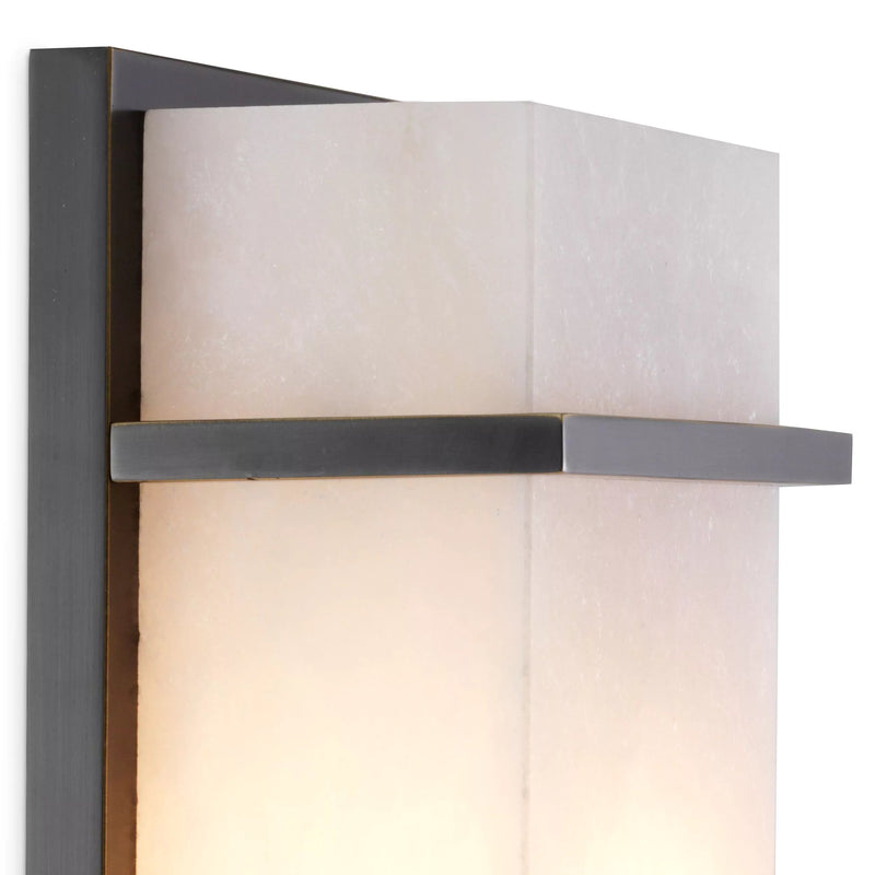 Spike S Wall Lamps - (Alabaster | bronze highlight finish) - Eichholtz - Luxury Lighting Boutique