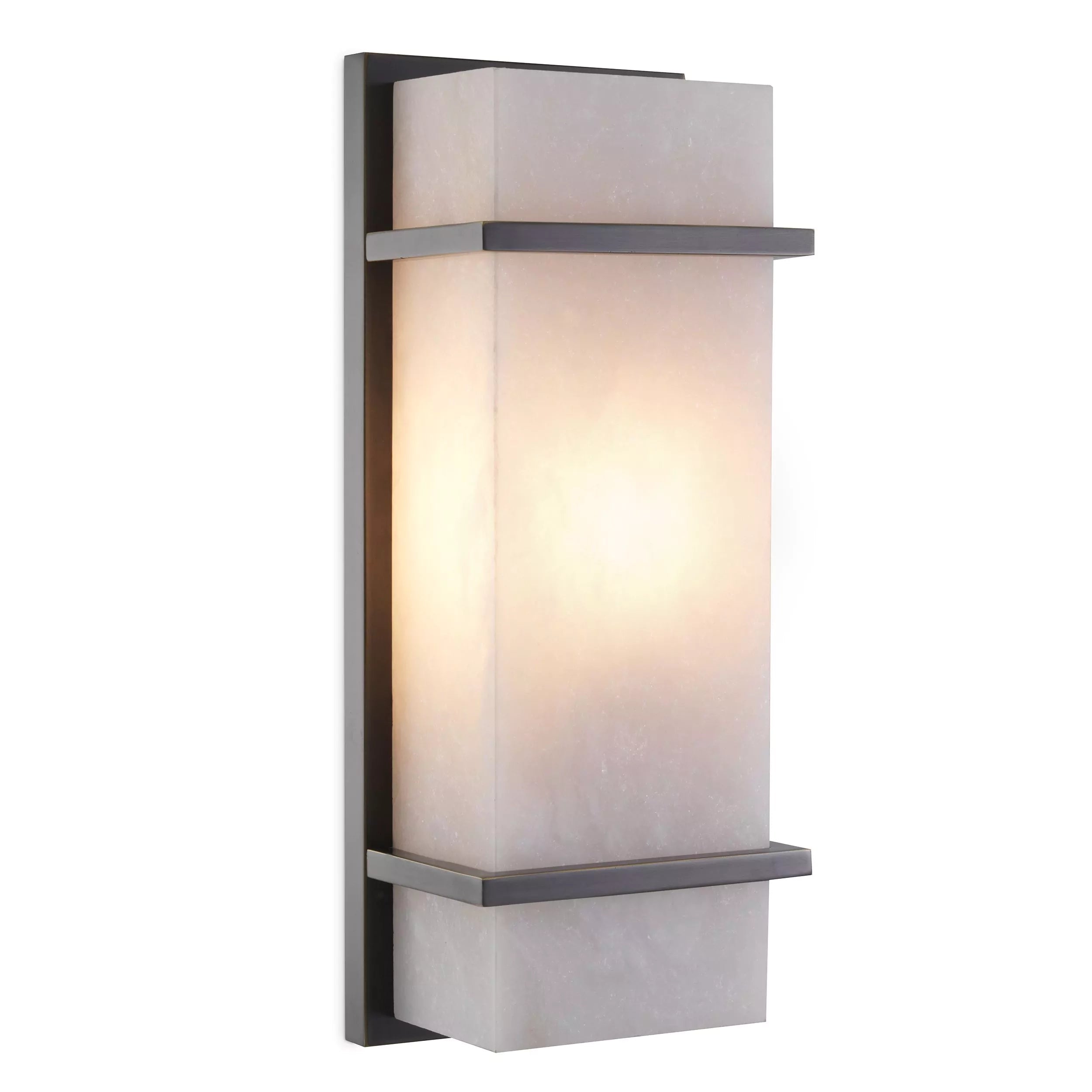 Spike S Wall Lamps - (Alabaster | bronze highlight finish) - Eichholtz - Luxury Lighting Boutique