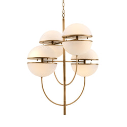 Spiridon Modern Brass Chandelier - [Brass] - Eichholtz - Luxury Lighting Boutique