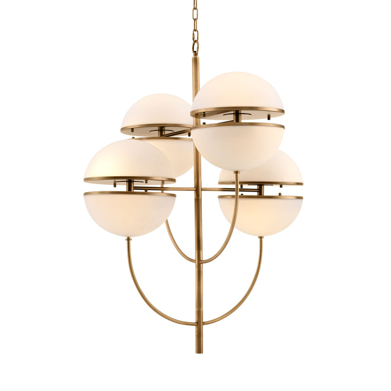 Spiridon Modern Brass Chandelier - [Brass] - Eichholtz - Luxury Lighting Boutique