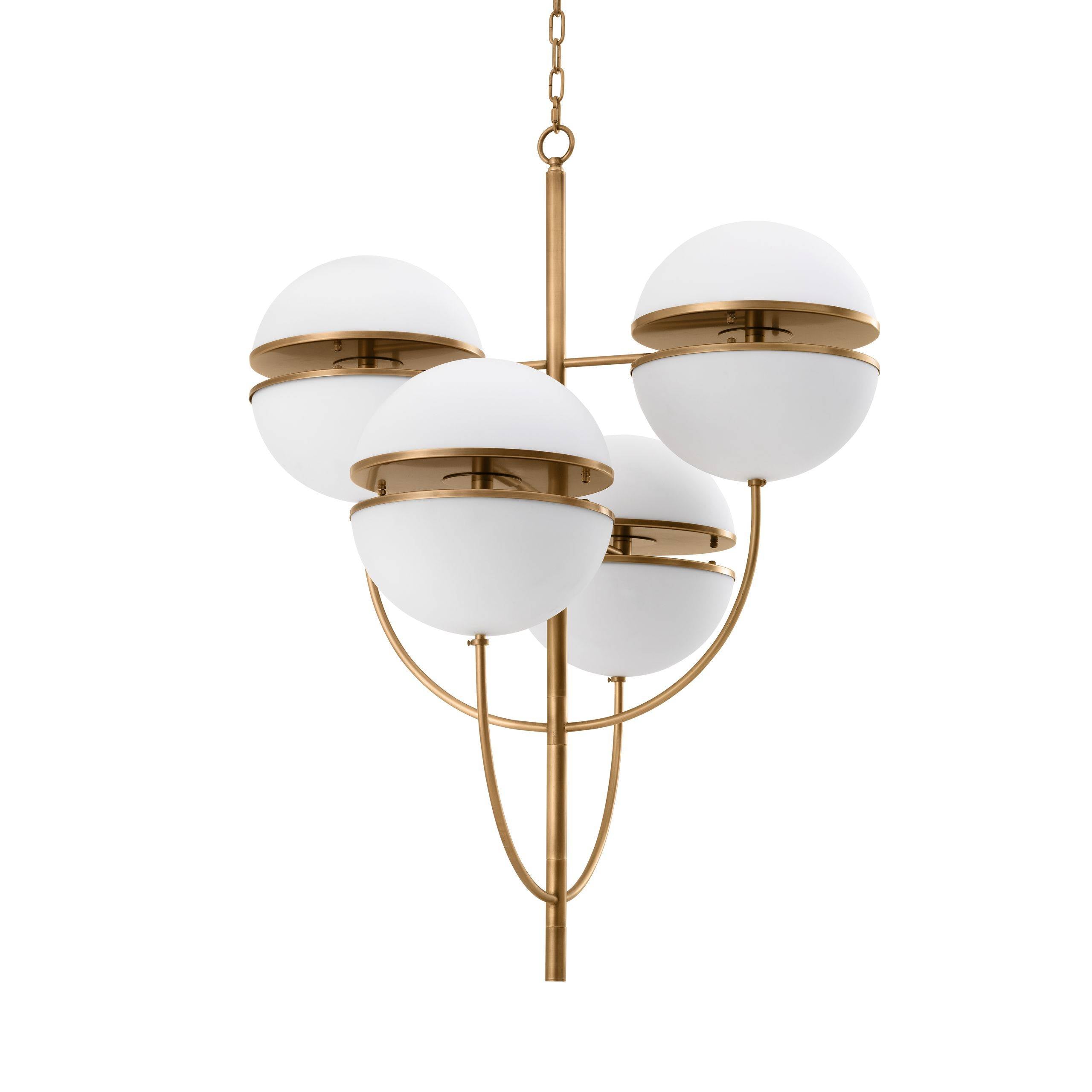 Spiridon Modern Brass Chandelier - [Brass] - Eichholtz - Luxury Lighting Boutique