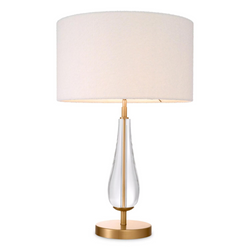 Stilla Table Lamp (Antique Brass Finish & Crystal Glass) - Eichholtz - Luxury Lighting Boutique