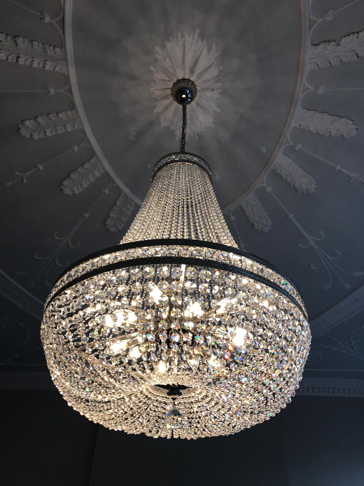 Stockholm 15-Light Basket Crystal Chandelier - Wranovsky - Luxury Lighting Boutique