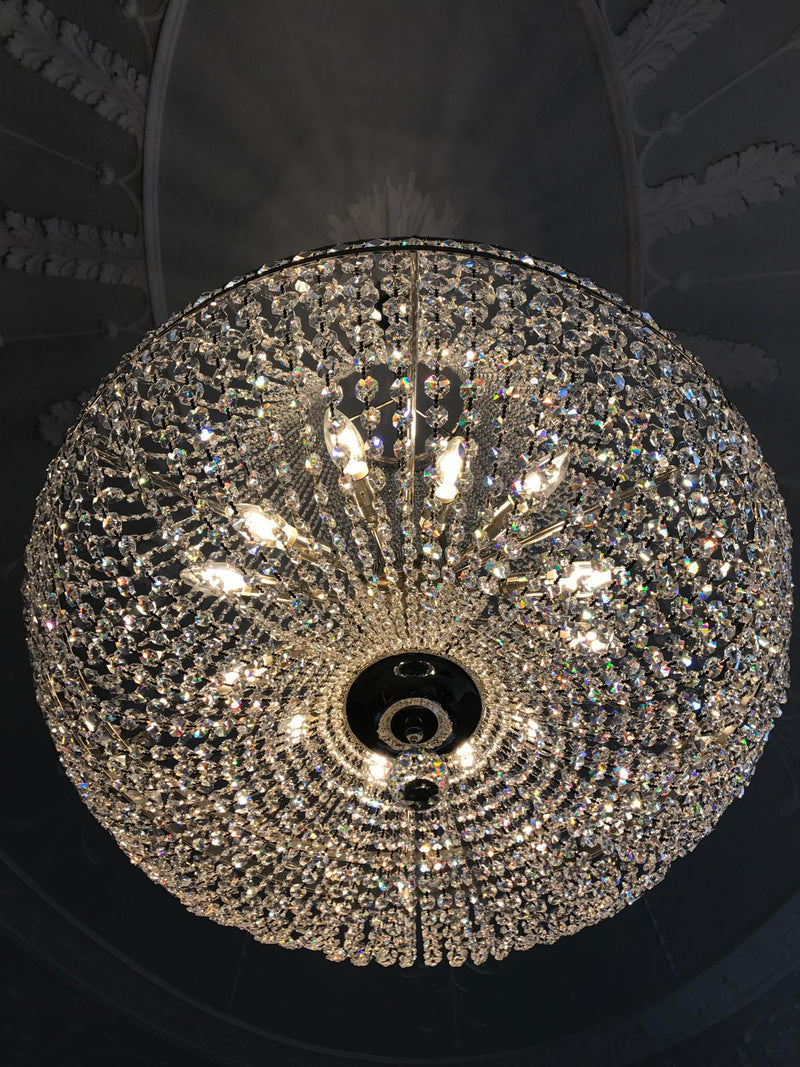 Stockholm 15-Light Basket Crystal Chandelier - Wranovsky - Luxury Lighting Boutique