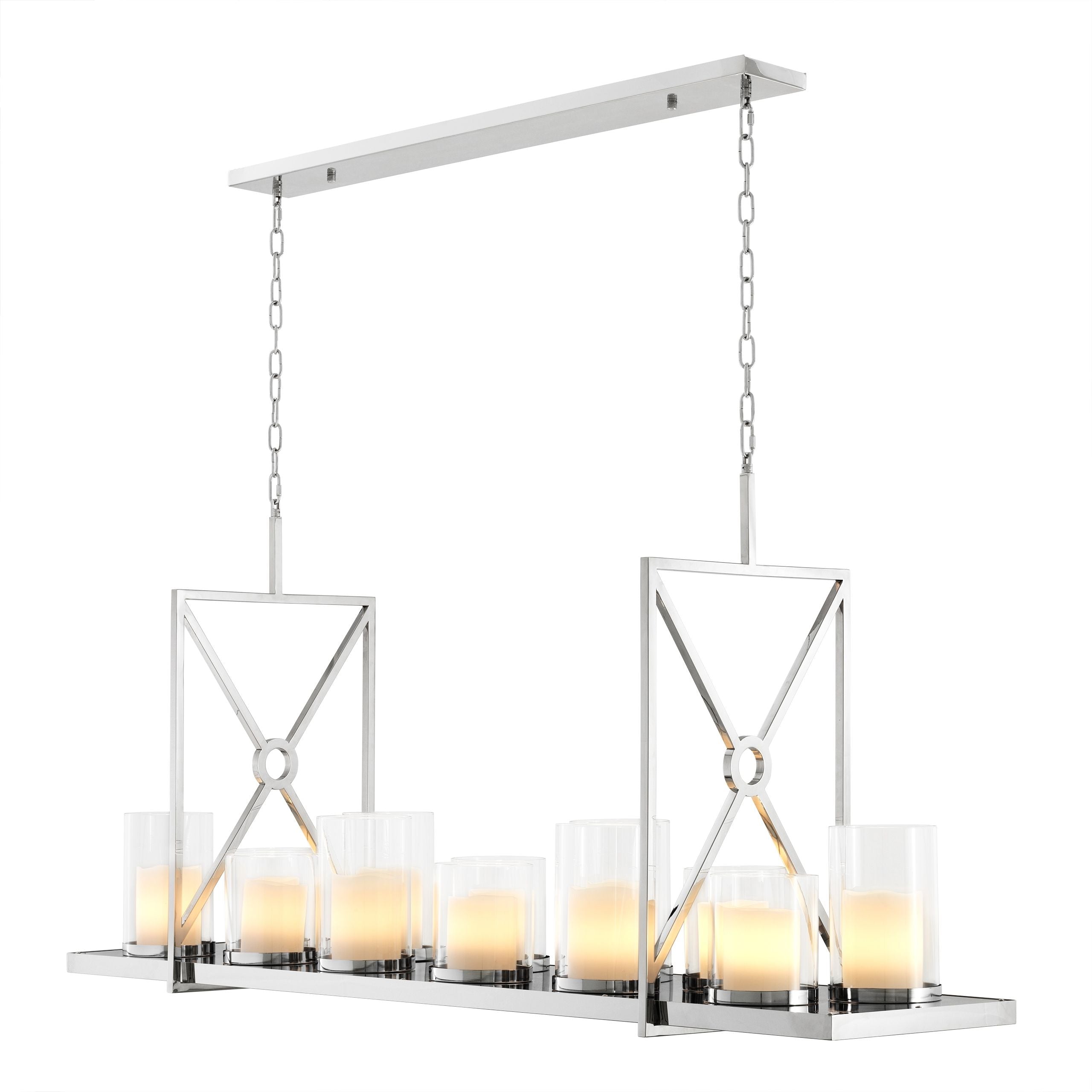 Summit Modern Chandelier - [Steel/Brass] - Eichholtz - Luxury Lighting Boutique