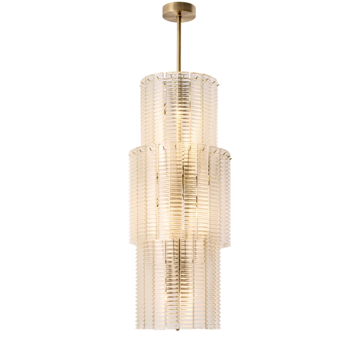 Imperial Chandelier - Brass & Clear Glass - Eichholtz