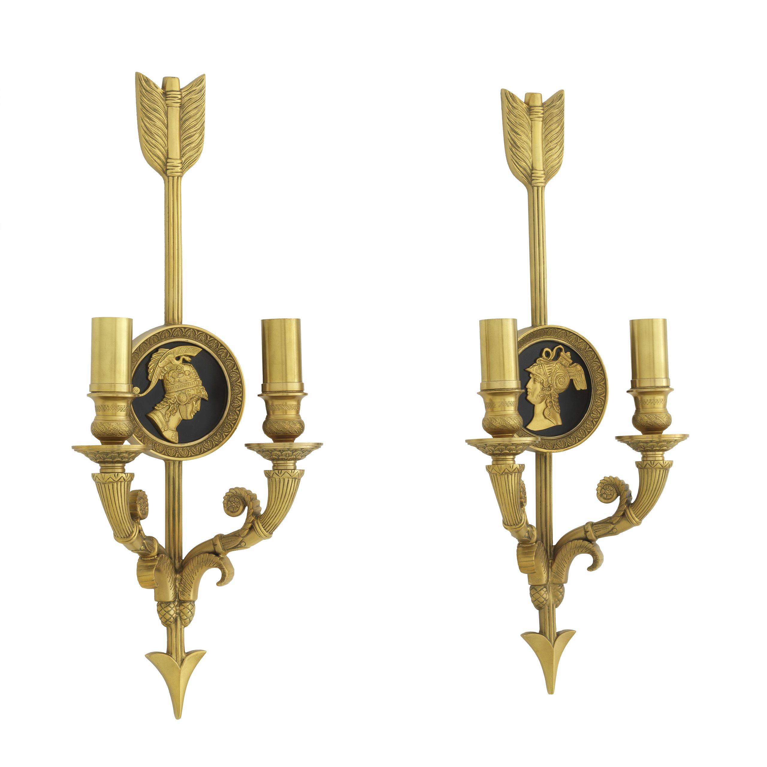 Tiberius Wall Lamp(Set of 2) - [Gold] - Eichholtz - Luxury Lighting Boutique