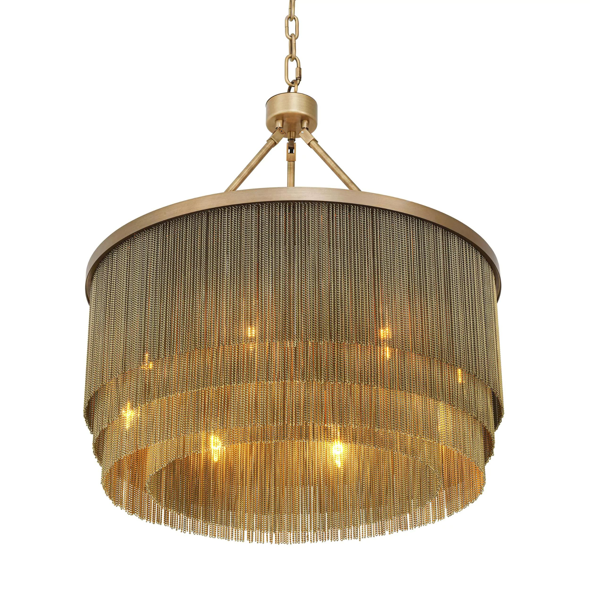 Tissot S (Brass/Bronze) Modern Chandelier - Eichholtz - Luxury Lighting Boutique