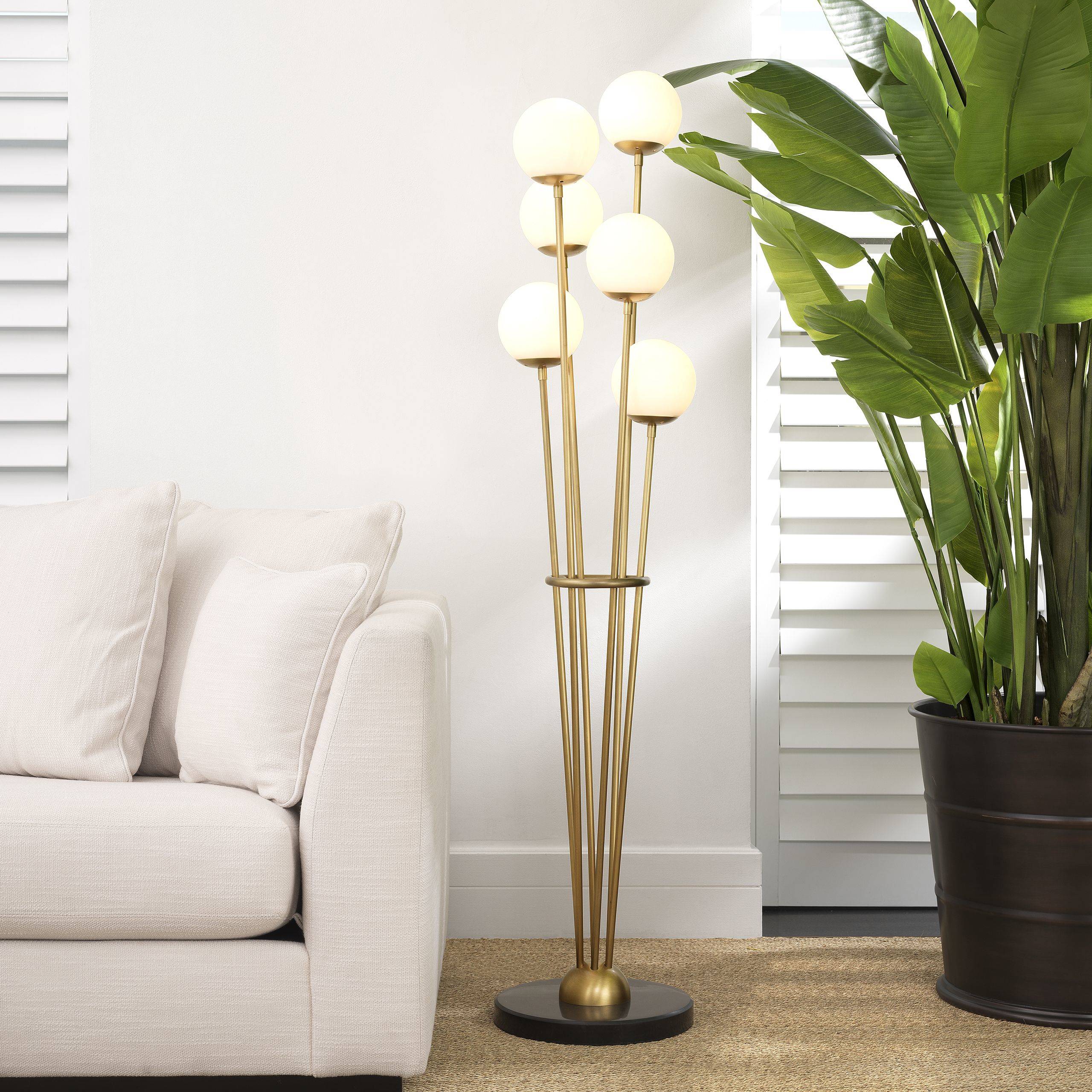 Tortora Floor Lamp - [Brass] - Eichholtz - Luxury Lighting Boutique