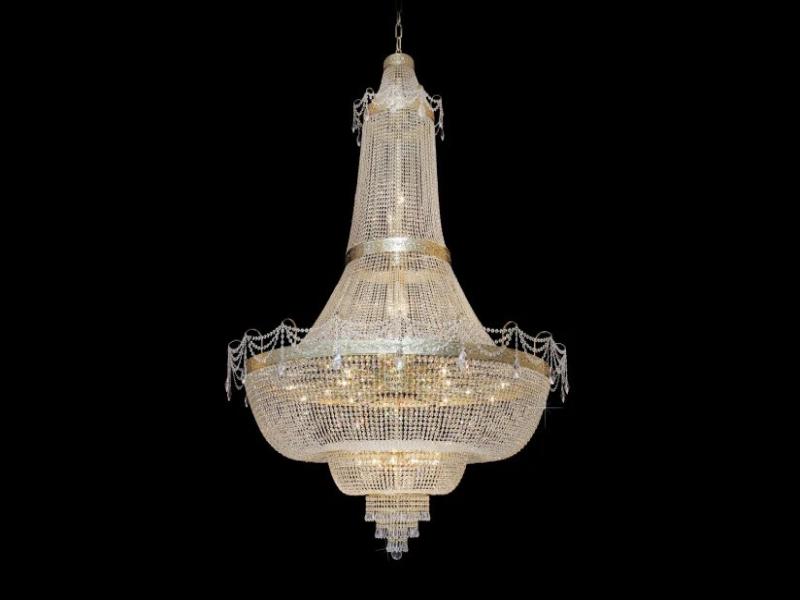 Traditional 48-Light Crystal Basket Chandelier - Glass LPS - Luxury Lighting Boutique