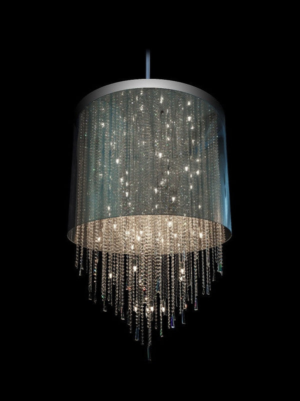 Transparent Crystal Drum Shade - Glass LPS - Luxury Lighting Boutique